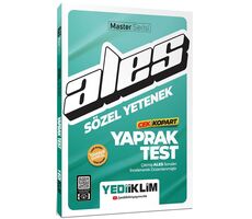 Yediiklim Ales Sözel Yetenek Çek Kopart Yaprak Test