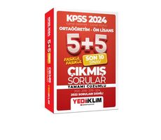 Yediiklim KPSS 2024 Ortaöğretim - Ön Lisans Fasikül Fasikül Son 10 Sınav Çıkmış Sorular Çözüml