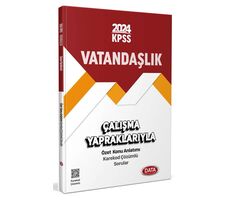 2024 KPSS Çalışma Yapraklarıyla Vatandaşlık Data Yayınları