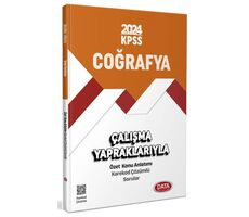 2024 KPSS Çalışma Yapraklarıyla Coğrafya Data Yayınları