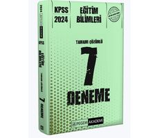 Pegem 2024 KPSS Eğitim Bilimleri Tamamı Çözümlü 7 Deneme