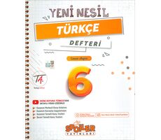 6.Sınıf Türkçe Yeni Nesil Defteri Spoiler Yayınları
