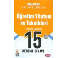 2024 KPSS Öğretim Yöntem ve Teknikleri 20 Deneme Sınavı Data Yayınları