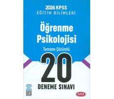 2024 KPSS Öğrenme Psikolojisi 20 Deneme Sınavı Data Yayınları