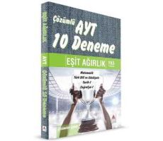 YKS AYT 2.Oturum Eşit Ağırlık Çözümlü 10 Deneme - Kolektif - Delta Kültür Yayınevi