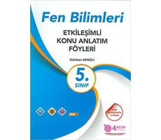 5. Sınıf Fen Bilimleri Etkileşimli Konu Anlatım Föyleri 4 Adım Yayınları (2024 Öncesi Müfredat)