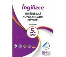 5. Sınıf İngilizce Etkileşimli Konu Anlatım Föyleri - Özlem Özay - 4 Adım Yayınları