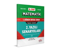 6.Sınıf Matematik 1.Dönem Ortak Sınav 2. Yazılı Senaryoları Çözümlü Editör Yayınevi