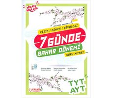 Palme TYT AYT 7 Günde Fizik Kimya Biyoloji Soru Kitabı