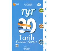 TYT Tarih 30 Deneme Sınavı Palme Yayınları