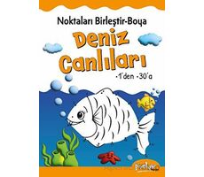 Noktaları Birleştir-Boya Deniz Canlıları-1’den 30’a - Buçe Dayı - Pinokyo Yayınları