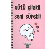 BAM Sütü Çilekli Seni Sürekli Tasarımlı Konuşan My Planner Ajanda (1151)