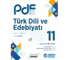 11.Sınıf Türk Dili ve Edebiyatı PDF Planlı Ders Föyü Eğitim Vadisi