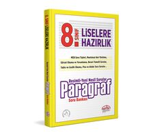 8.Sınıf Yeni Nesil Sorularla Paragraf Soru Bankası Editör Yayınevi