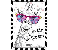 Havalı Unicorn Defter - Çılgın Defterler - Kolektif - Acayip Kitaplar