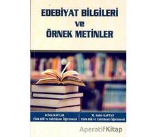 Edebiyat Bilgileri ve Örnek Metinler - Zehra Kavcar - Anı Yayıncılık