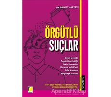 Örgütlü Suçlar - Ahmet Hartavi - Adalet Yayınevi