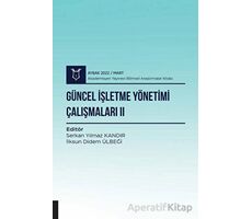 Güncel İşletme Yönetimi Çalışmaları II - Serkan Yılmaz Kandır - Akademisyen Kitabevi