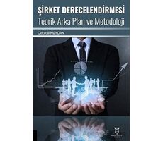 Şirket Derecelendirmesi Teorik Arka Plan ve Metodoloji - Cebrail Meydan - Akademisyen Kitabevi