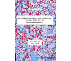 Kestel Nam-ı Diğer Nazilli Kazası Nüfus Defteri Hicri 1256 - Miladi 1840-1841