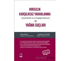 Hırsızlık Karşılıksız Yararlanma (Kaçak Elektrik, Su ve Doğalgaz Kullanımı) ve Yağma Suçları