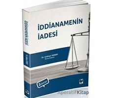 İddianamenin İadesi - Gökhan Taneri - Adalet Yayınevi