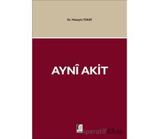 Ayni Akit - Hüseyin Tokat - Adalet Yayınevi