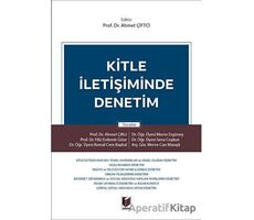 Kitle İletişiminde Denetim - Ahmet Çiftci - Adalet Yayınevi