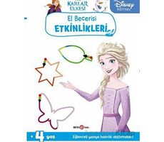 Disney Eğitsel Karlar Ülkesi El Becerisi Etkinlikleri Yazıya Hazırlık - Kolektif - Beta Kids