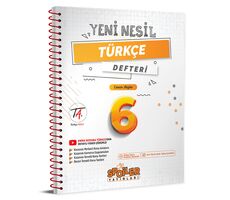 6. Sınıf Yeni Nesil Türkçe Defteri Spoiler Yayınları
