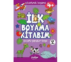 Çıkartmalı İlk Boyama Kitabım - 2 (4+ Yaş) - Buçe Dayı - Pinokyo Yayınları