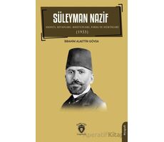 Süleyman Nazif Hayatı, Kitapları, Mektupları, Fıkra ve Nükteleri (1933)