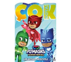 Pjmask Çok Boya! Çıkartmalı Dev Boyama Kitabı - Kolektif - Doğan Çocuk