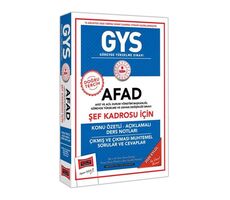 Yargı GYS AFAD Şef Kadrosu İçin Konu Özetli