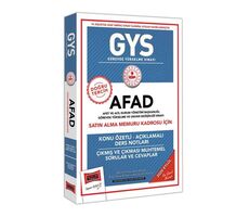 Yargı GYS AFAD Satın Alma Memuru Kadrosu İçin Konu Özetli