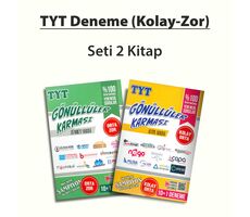 TYT Deneme Kolay ve Zor Gönüller Karması (2 Kitap Toplam 22 Deneme) Paket Kitap Kampanyası