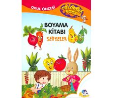 Sebzeler - Boyama Kitabı - Minik Flipper