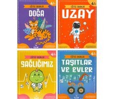 4+ Yaş Eğitici Oyunlar Serisi (4 Kitap) Floki Çocuk