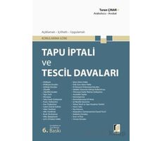 Tapu İptali ve Tescil Davaları - Turan Çınar - Adalet Yayınevi
