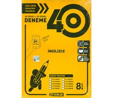 8.Sınıf 40lı İngilizce Deneme Hız Yayınları