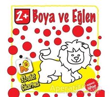 Boya ve Eğlen - Kırmızı Kitap - 32 Adet Çıkartma - Kolektif - Parıltı Yayınları