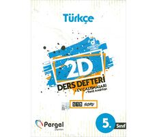 5.Sınıf Türkçe 2D Ders Defteri Ev Çalışmaları Pergel Yayınları