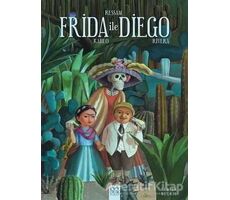Ressam Frida Kahlo ile Diego Rivera - Fabian Negrin - 1001 Çiçek Kitaplar