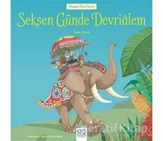 Seksen Günde Devrialem - Dünyaca Ünlü Eserler - Jules Verne - 1001 Çiçek Kitaplar