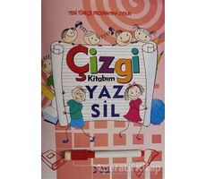 Çizgi Kitabım Yaz Sil (Mavi - Pembe renk seçeneği ile) - Kolektif - Yuva Yayınları