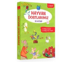 1. Sınıf Hayvan Dostlarımız Serisi (10 Kitap Takım) - Kolektif - Pinokyo Yayınları