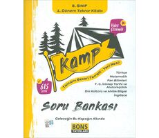 8. Sınıf 1. Dönem Kamp Tekrar Kitabı Soru Bankası - Kolektif - Bons Yayınları