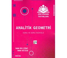 Analitik Geometri Soru Bankası Çöz Kazan Yayınları