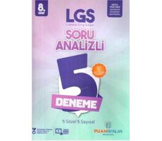 Puan 8.Sınıf LGS Soru Analizli 5 Deneme