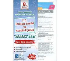 Bulut 8.Sınıf T.C. İnkılap Tarihi ve Atatürkçülük Yaprak Test